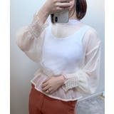 オフ | 春新作 シフォンウエストギャザーブラウス シンプル | ShopNikoNiko