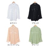 冬新作 シースルーカラーシャツ シンプル | ShopNikoNiko | 詳細画像3 