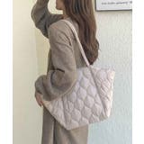アイボリー | 秋新作 キルティング トートバッグ | ShopNikoNiko