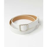 ホワイト | 春新作 スクエアバックル ベルト | ShopNikoNiko