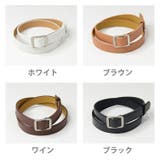 春新作 スクエアバックル ベルト | ShopNikoNiko | 詳細画像2