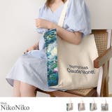 夏新作 アートキャンバススクエアバッグ バッグ | ShopNikoNiko | 詳細画像1 