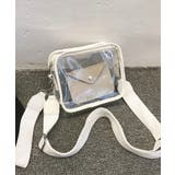 ホワイト | 夏新作 ベルトショルダークリアバッグ バッグ | ShopNikoNiko