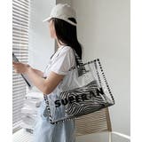 冬新作 ポーチ付き ゼブラ柄クリアバッグ | ShopNikoNiko | 詳細画像10