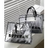 冬新作 ポーチ付き ゼブラ柄クリアバッグ | ShopNikoNiko | 詳細画像14