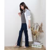 冬新作 スリットフレアデニム パンツ | ShopNikoNiko | 詳細画像6