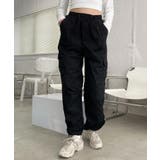 ブラック | カーゴパンツ 韓国 レディース | ShopNikoNiko