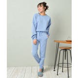サックス | 秋新作 ダンボールニット セットアップ | ShopNikoNiko