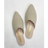 秋新作 レースカットニットミュール シューズ | ShopNikoNiko | 詳細画像4