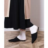 ブラック | 秋新作 レースカットニットミュール シューズ | ShopNikoNiko