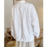 ホワイト | 冬新作 2way 裏毛スウェットカーディガン | ShopNikoNiko