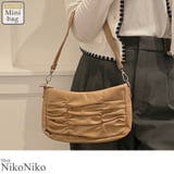 春新作 ギャザー ホーボーバッグショルダーバッグ | ShopNikoNiko | 詳細画像1