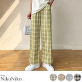 冬新作 ギンガムチェック ワイドパンツ | ShopNikoNiko | 詳細画像1