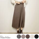 夏新作 フェイクスエード ロングプリーツスカート | ShopNikoNiko | 詳細画像1