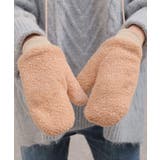 ベージュ | 冬新作 ミトン編み 紐付き | ShopNikoNiko