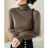 冬新作 袖チュール タートルネック | ShopNikoNiko | 詳細画像4 