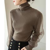 冬新作 袖チュール タートルネック | ShopNikoNiko | 詳細画像5 