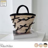 春新作 リボン付き かごバッグ | ShopNikoNiko | 詳細画像1
