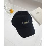 ブラック | 春新作 英字ロゴ刺繍キャップ 帽子 | ShopNikoNiko