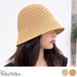 夏新作 ペーパー編み ストローハット | ShopNikoNiko | 詳細画像1 