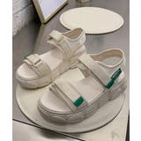 ホワイト | 春新作 厚底 ダッドスポーツサンダル | ShopNikoNiko