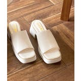 冬新作 バルキーヒール 厚底サンダル | ShopNikoNiko | 詳細画像8 