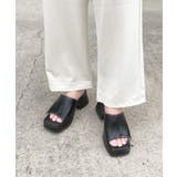 冬新作 バルキーヒール 厚底サンダル | ShopNikoNiko | 詳細画像9 