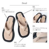 春新作 フェイクレザー スクエアトングサンダル | ShopNikoNiko | 詳細画像6