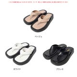 春新作 フェイクレザー スクエアトングサンダル | ShopNikoNiko | 詳細画像2