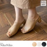 冬新作 スクエアトゥ ミュールサンダル | ShopNikoNiko | 詳細画像1