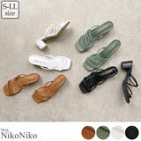 春新作 細ストラップ ミュールサンダル | ShopNikoNiko | 詳細画像1