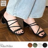 春新作 細ストラップ ミュールサンダル | ShopNikoNiko | 詳細画像1
