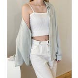 ブルー | 春新作 シアーシャツ ma | ShopNikoNiko