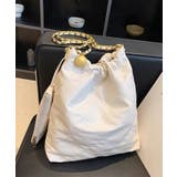 ホワイト | 冬新作 ミニポーチ付き キルティング | ShopNikoNiko