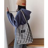 ブラック | 春新作 ギンガムチェック ロゴ | ShopNikoNiko