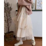 ホワイト | 春新作 リボン付き ボリューム | ShopNikoNiko