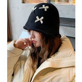 ブラック | 春新作 リボンモチーフ 紐付き | ShopNikoNiko
