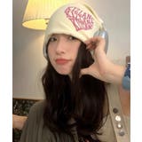 ホワイト | 冬新作 英字ハート型 ビーニー | ShopNikoNiko