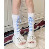 ブルー | 春新作 レースアップ リボン | ShopNikoNiko