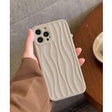 アイボリー | 春新作 うねうねニュアンス マットスマホケース | ShopNikoNiko