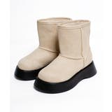 ベージュ | 春新作 厚底 ムートンブーツ | ShopNikoNiko