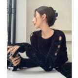 ブラック | 春新作 クロップド丈 袖ボタン | ShopNikoNiko