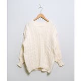 春新作 Vネック ケーブル編みニット | ShopNikoNiko | 詳細画像24