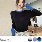 春新作 フィンガーホール 配色 | ShopNikoNiko | 詳細画像1