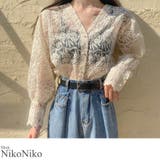 冬新作 刺繍 シアーブラウス | ShopNikoNiko | 詳細画像1 