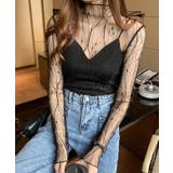 ブラック | 春新作 メロウ袖 レース | ShopNikoNiko