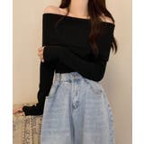 春新作 オフショルダー リブニットトップス | ShopNikoNiko | 詳細画像14