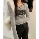 春新作 フォトプリント スリットネック | ShopNikoNiko | 詳細画像10