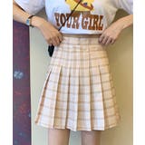 ベージュ | 春新作 チェック柄 ハイウエスト | ShopNikoNiko