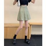 春新作 チェック柄 ハイウエスト | ShopNikoNiko | 詳細画像12